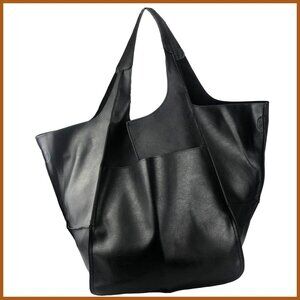 Oversized PU Leather Tote Bag Large Capacity Hobo Purse